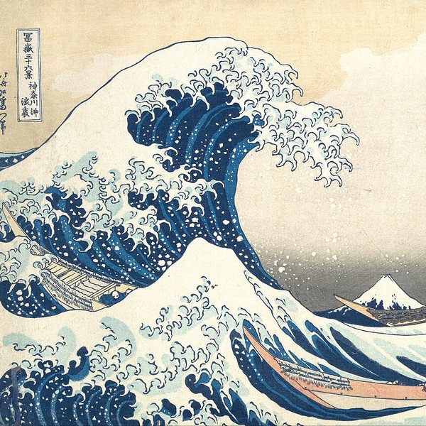 Hokusai, Under the Wave off Kanagawa (The Great Wave), c. 1830–32 (detail)